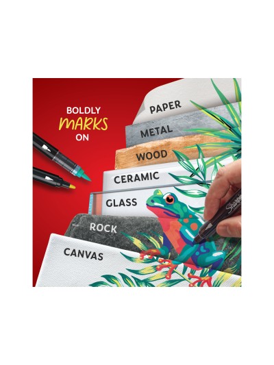Rotulador sharpie acrylic punta redonda blister de 5 unidades colores surtidos