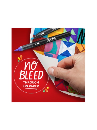 Rotulador sharpie acrylic punta redonda blister de 5 unidades colores surtidos