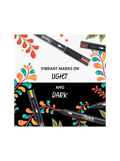 Rotulador sharpie acrylic punta redonda blister de 5 unidades colores surtidos