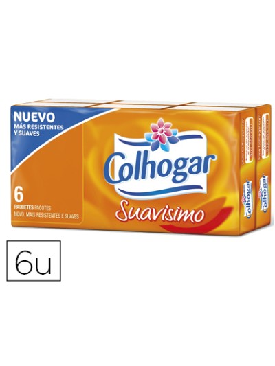 Pañuelos de papel colhogar compacto blanco 4 capas paquete de 8 pañuelos