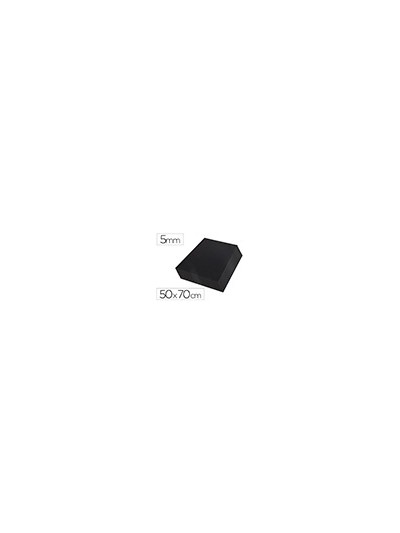 Carton pluma liderpapel negro doble cara 50x70 cm espesor 5 mm