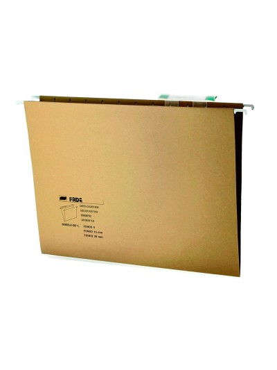 Carpeta colgante fade din a4 visor superior kraft eco