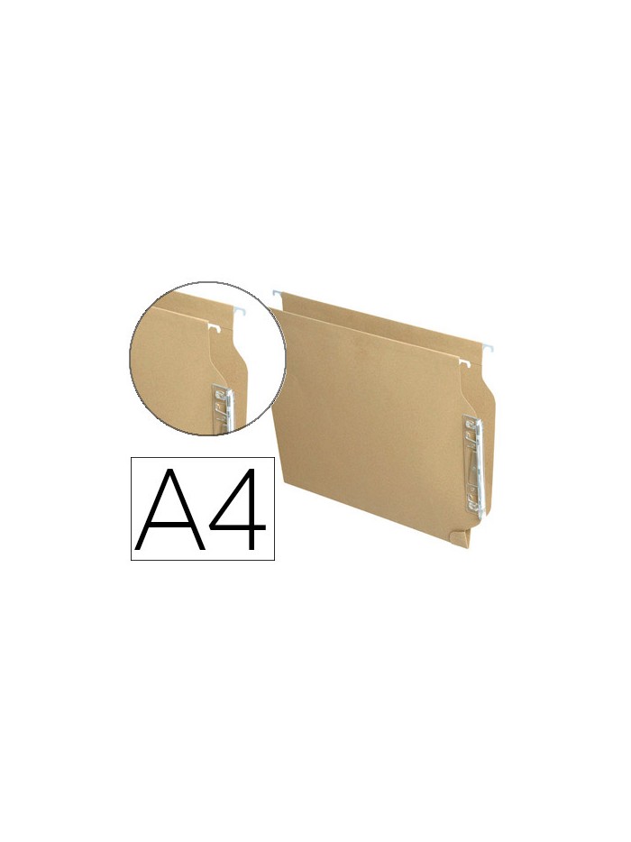 Carpeta colgante fade din a4 visor lateral kraft eco Carpeta colgante fade din a4 visor lateral kraft eco
