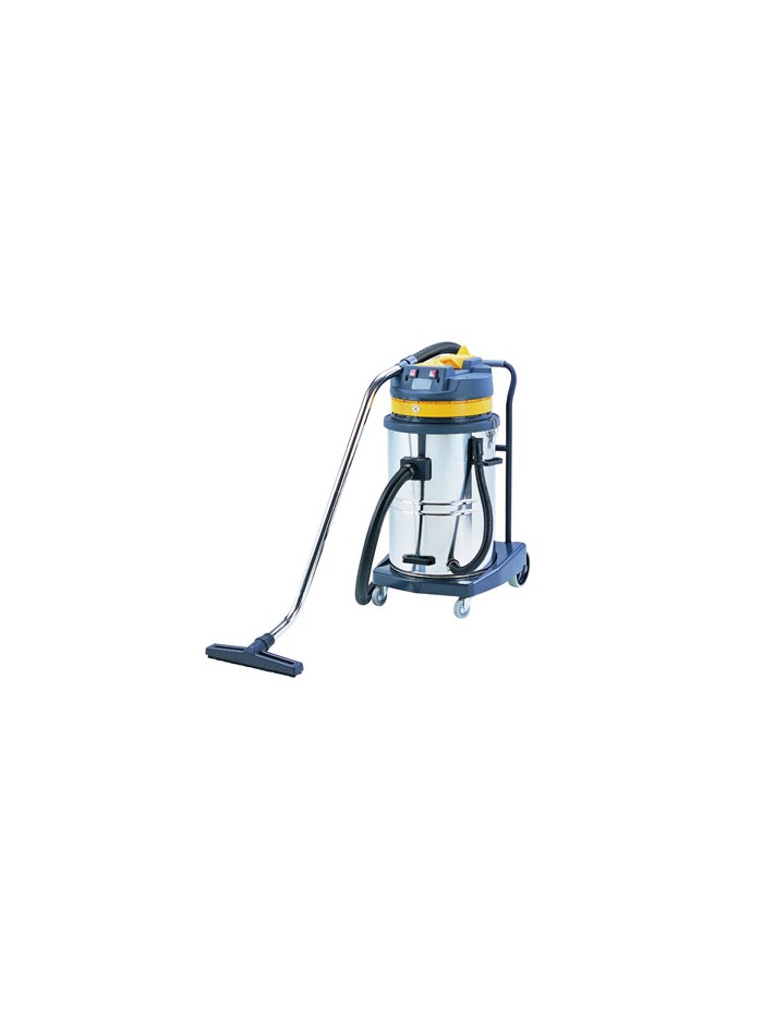 Aspiradora industrial q-connect 70l 2000w en seco y con agua 102,5x54x60 cms