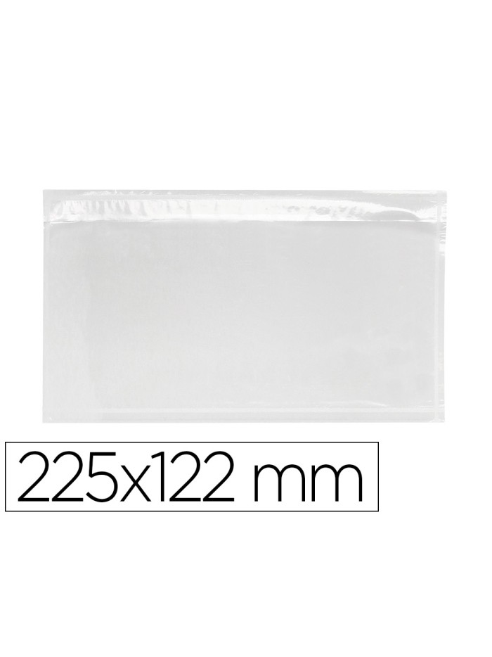 Sobre autoadhesivo q-connect portadocumentos 225x122 mm ventana transparente paquete de 100 unidades Sobre autoadhesivo q-connect portadocumentos 225x122 mm ventana transparente paquete de 100 unidades
