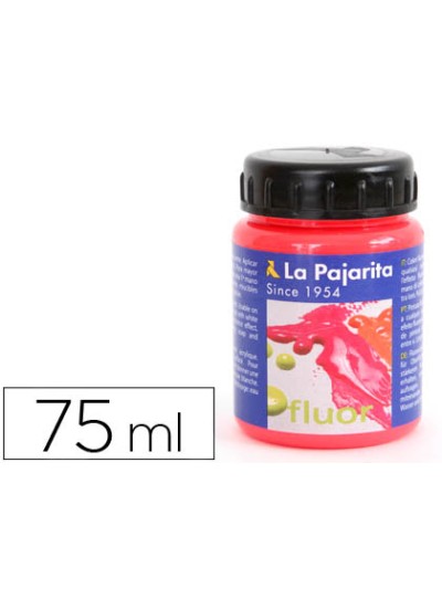 Pintura acrilica la pajarita f-03 rojo amapola fluorescente 75ml