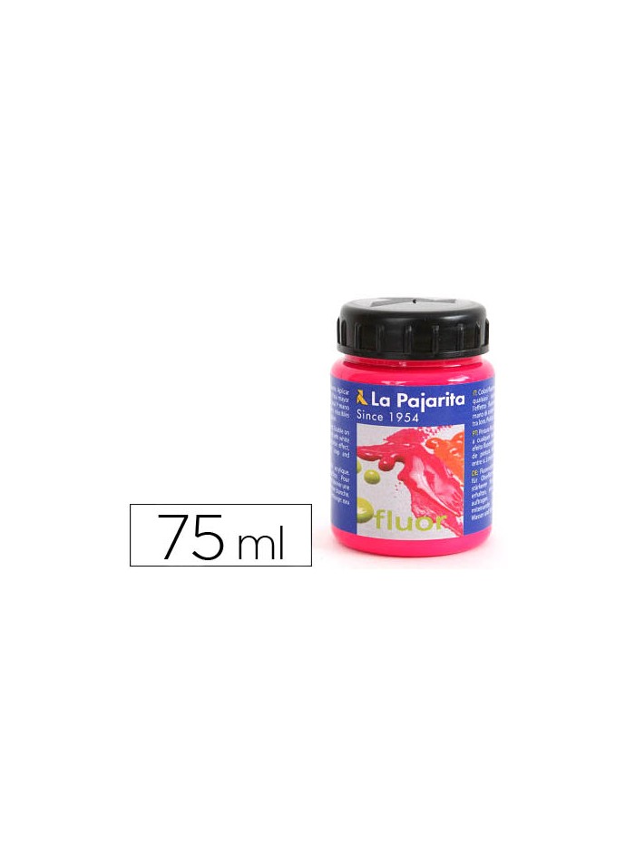 Pintura acrilica la pajarita f-04 magenta fluorescente 75ml Pintura acrilica la pajarita f-04 magenta fluorescente 75ml