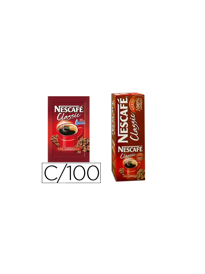 Cafe nescafe descafeinado monodosis caja de 10 sobres Cafe nescafe descafeinado monodosis caja de 10 sobres