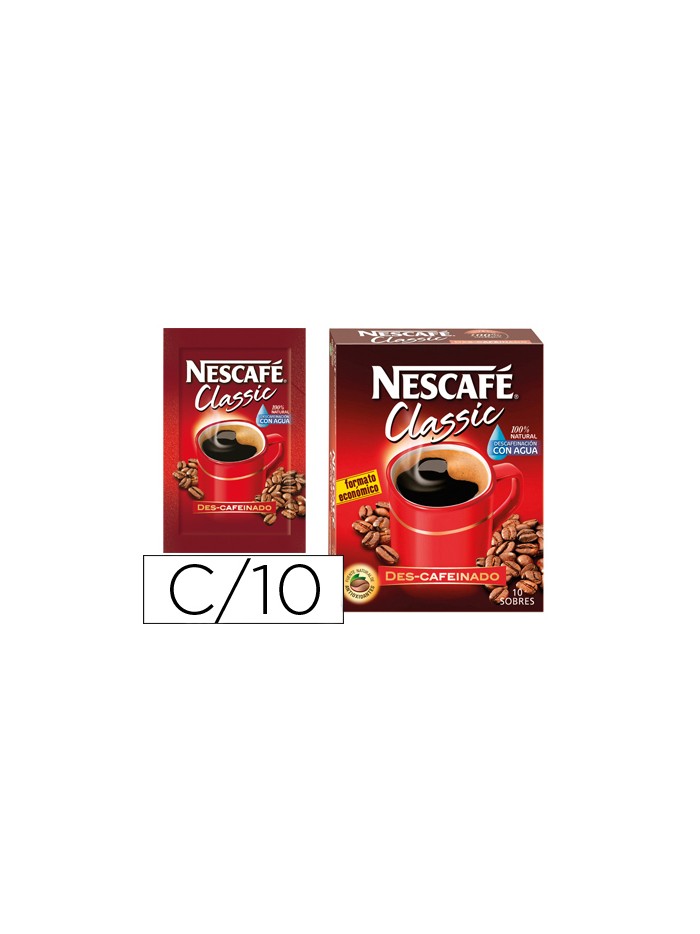Cafe nescafe natural monodosis caja de 10 sobres Cafe nescafe natural monodosis caja de 10 sobres