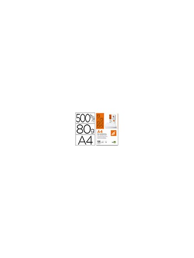 Papel liderpapel a4 80g/m2 liso microperforado en tres partes iguales paquete de 500 hojas