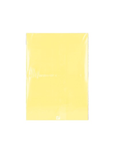 Papel color q-connect din a3 80gr amarillo paquete de 500 hojas