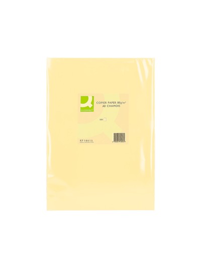 Papel color q-connect din a3 80gr champagne paquete de 500 hojas