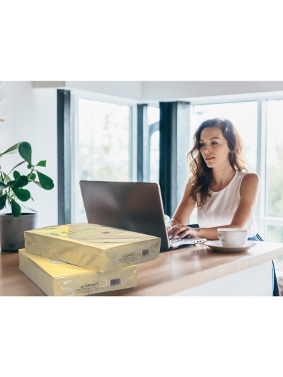 Papel color q-connect din a3 80gr champagne paquete de 500 hojas