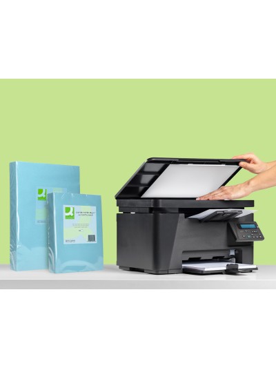Papel color q-connect din a3 80gr celeste paquete de 500 hojas
