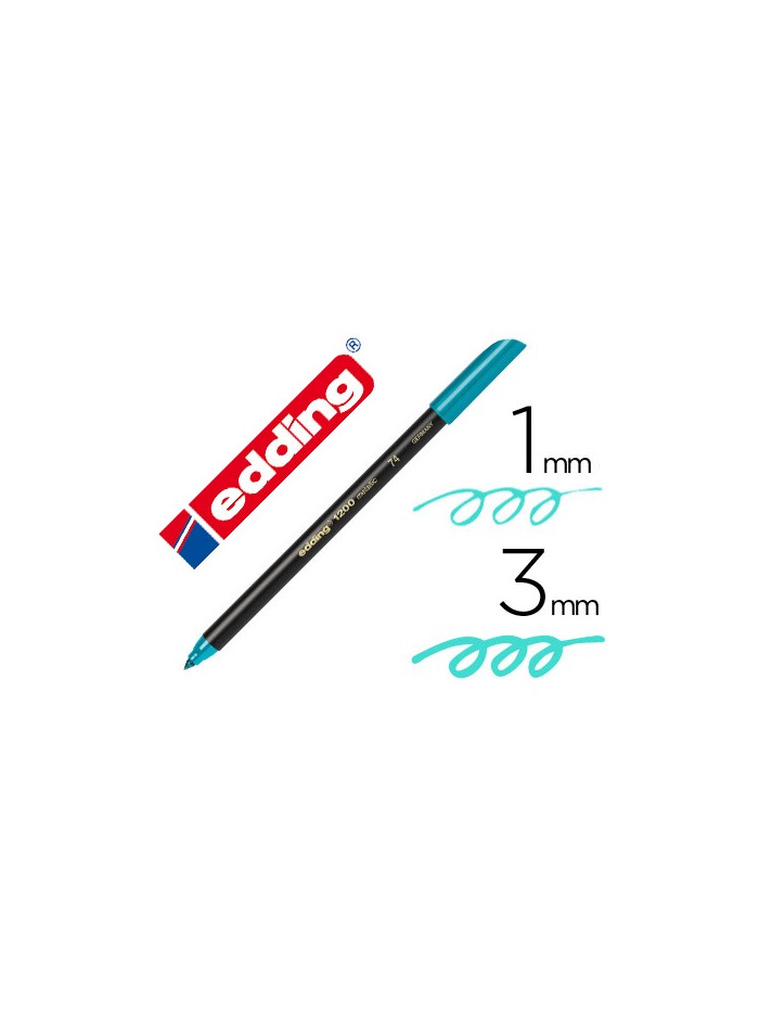 Rotulador edding punta fibra 1200 verde metalizado n 74 punta redondo 0,5 mm Rotulador edding punta fibra 1200 verde metalizado n 74 punta redondo 0,5 mm