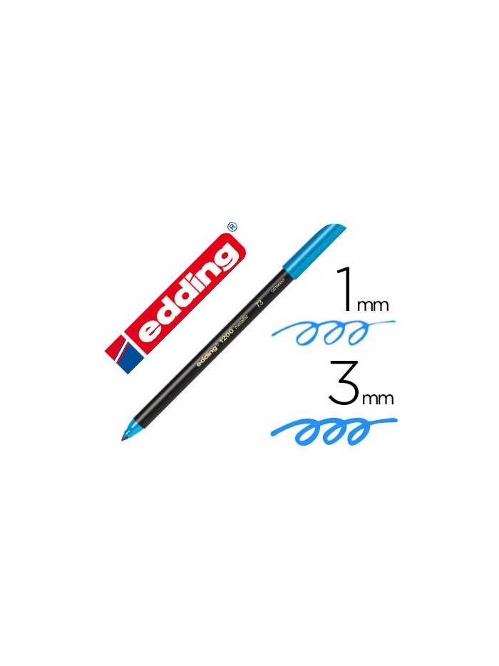 Rotulador edding punta fibra 1200 azul metalizado n 73 punta redonda 1-3 mm Rotulador edding punta fibra 1200 azul metalizado n 73 punta redonda 1-3 mm