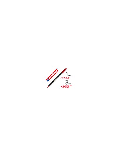 Rotulador edding punta fibra 1200 rojo metalizado n 72 punta redonda 1-3 mm
