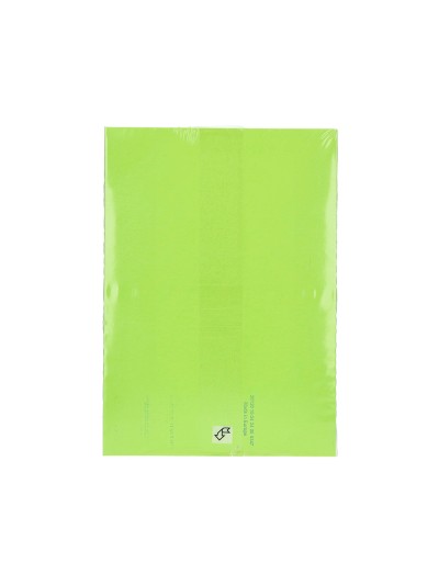 Papel color q-connect din a4 80gr verde neon paquete de 500 hojas