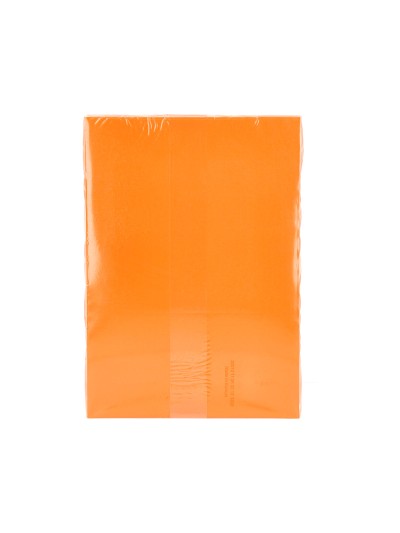 Papel color q-connect din a4 80gr naranja intenso paquete de 500 hojas