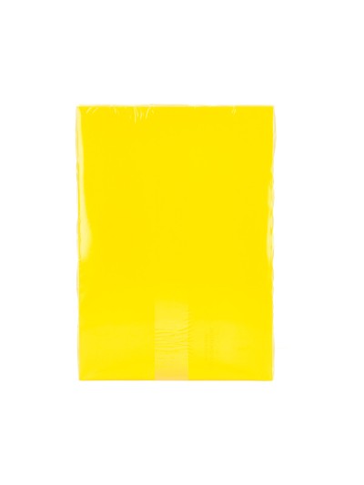 Papel color q-connect din a4 80gr amarillo intenso paquete de 500 hojas