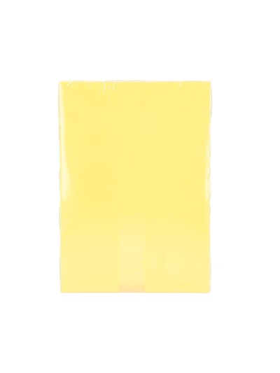 Papel color q-connect din a4 80gr amarillo paquete de 500 hojas