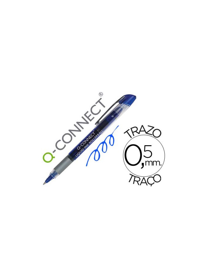 Rotulador q-connect roller ball azul 0,5 mm Rotulador q-connect roller ball azul 0,5 mm