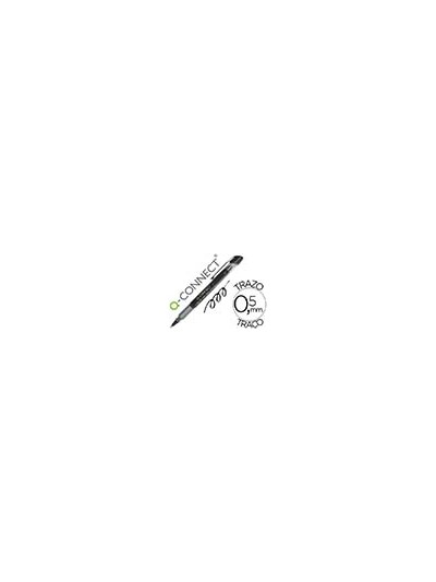 Rotulador q-connect roller ball negro 0,5 mm