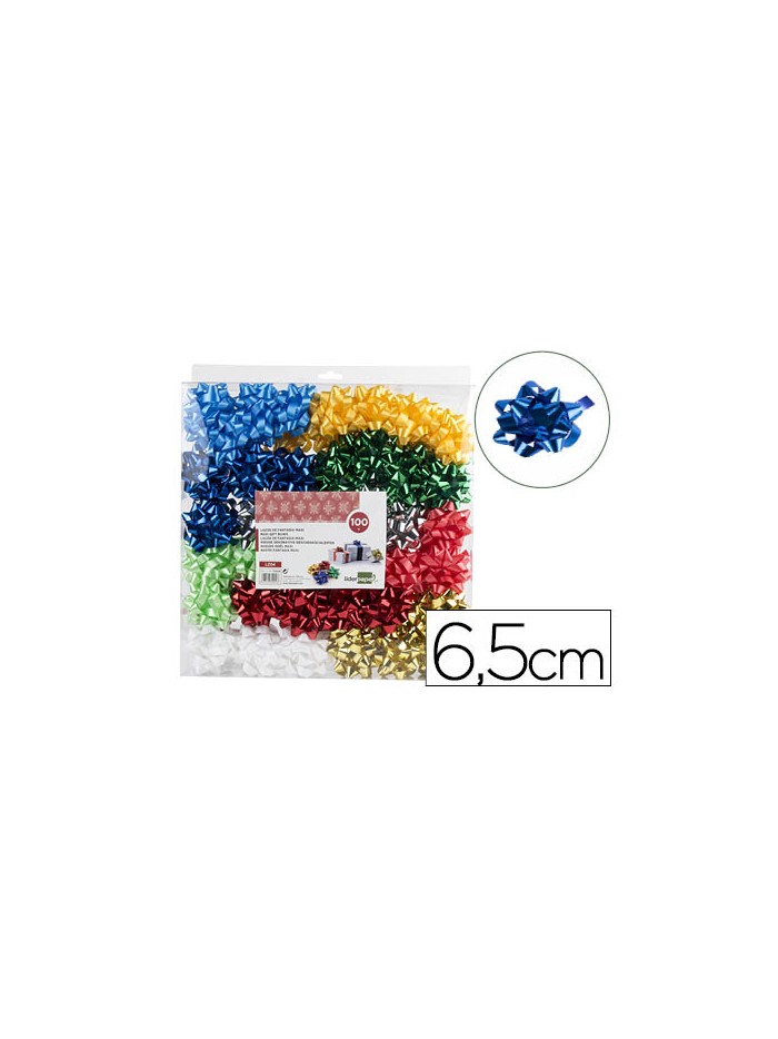 Lazo liderpapel fantasia maxi metalizado colores surtidos