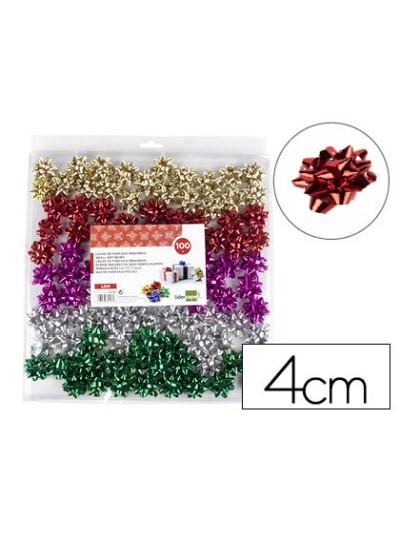 Lazos liderpapel fantasia pequeños metalizados colores surtidos