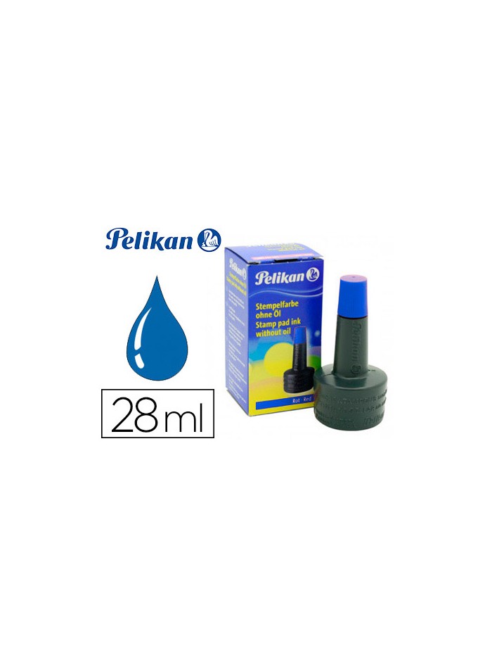 Tinta tampon pelikan azul bote 28 ml Tinta tampon pelikan azul bote 28 ml