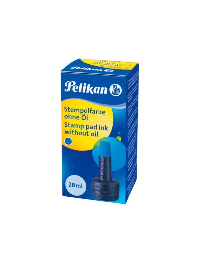 Tinta tampon pelikan azul bote 28 ml