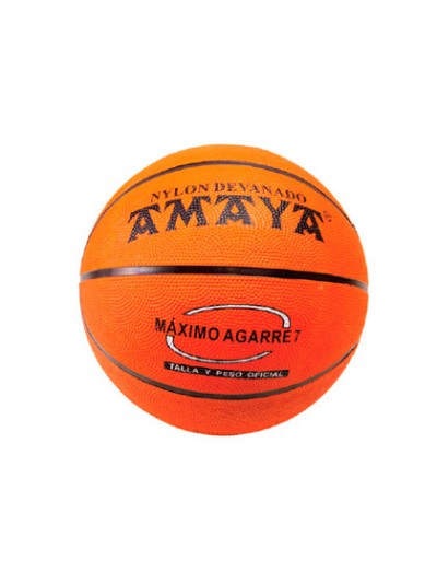 Balon amaya de basket caucho naranja n 6