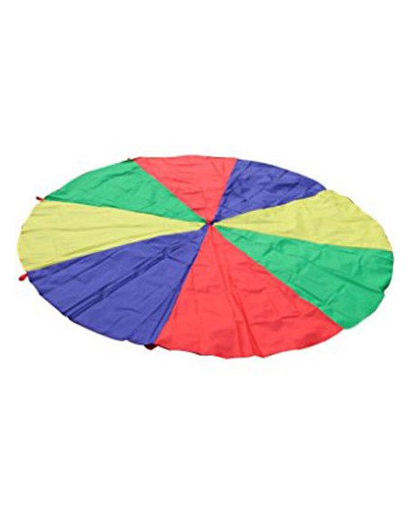 Paracaidas amaya de nylon con 20 asas colores del parchis 6 m