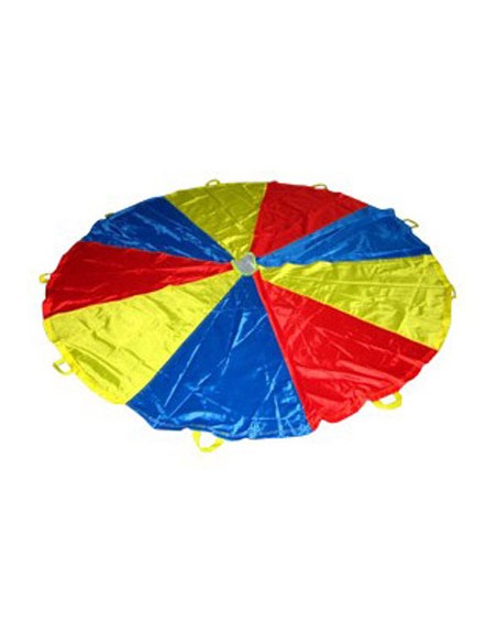 Paracaidas amaya de nylon con 12 asas colores del parchis 3,50 m