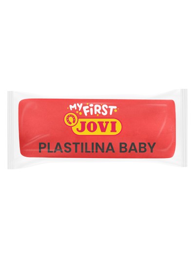 Plastilina jovi my first baby super blanda 38 g color rojo caja de 18 unidades