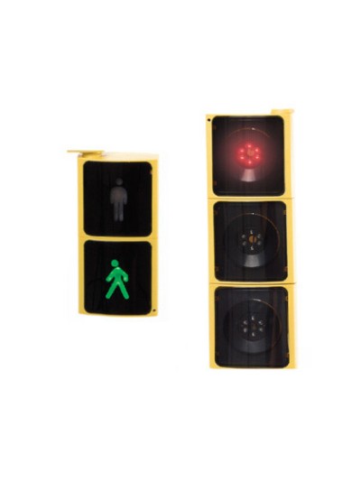 Semaforo amaya led con control remoto para vehiculos y peatones