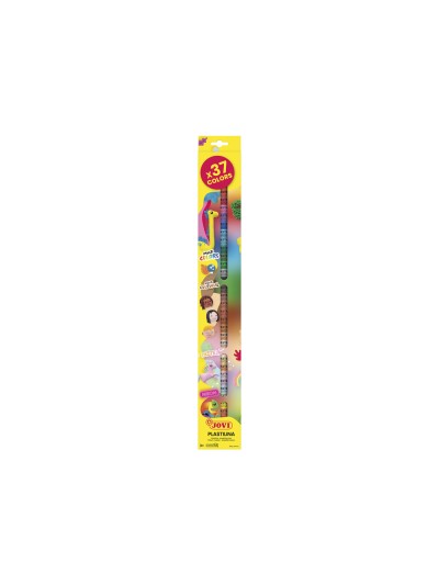 Plastilina jovi barra 15 gr estuche de 37 unidades colores surtidos