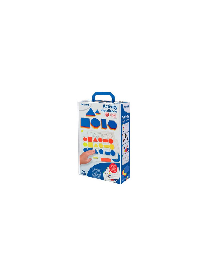 Juego miniland activity logical blocks 60 bloques + 16 actividades Juego miniland activity logical blocks 60 bloques + 16 actividades