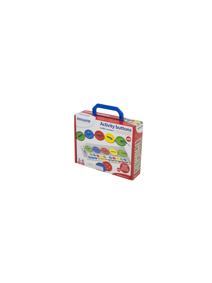 Juego miniland actividades botones 40 piezas + 5 cordones Juego miniland actividades botones 40 piezas + 5 cordones