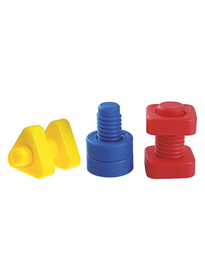 Juego miniland tornillos y tuercas plastico 48 unidades