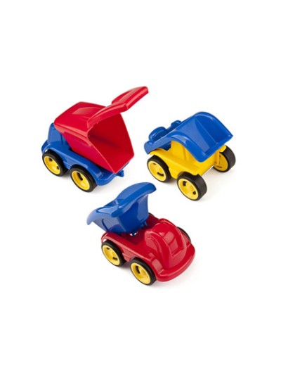 Juego miniland minimobil dumpy 6 vehiculos