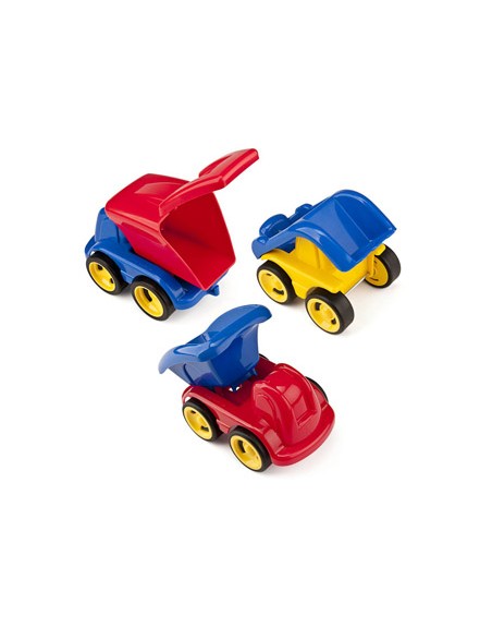 Juego miniland minimobil dumpy 6 vehiculos