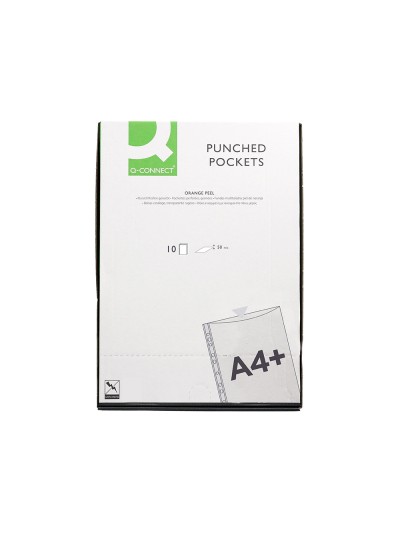 Funda multitaladro q-connect folio 50 mc piel de naranja bolsa de 10 unidades
