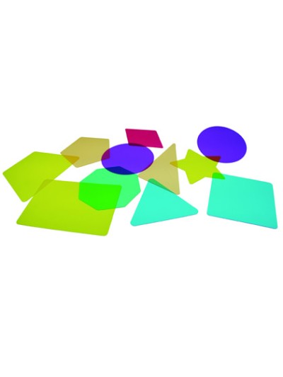 Juego plantillas 2d translucidas henbea para mesa con luz led colores surtidos