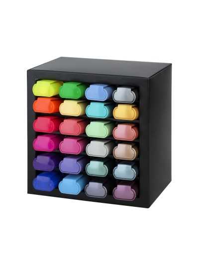 Rotulador faber fluorescente textliner 46 set escritorio de 24 unidades colores surtidos