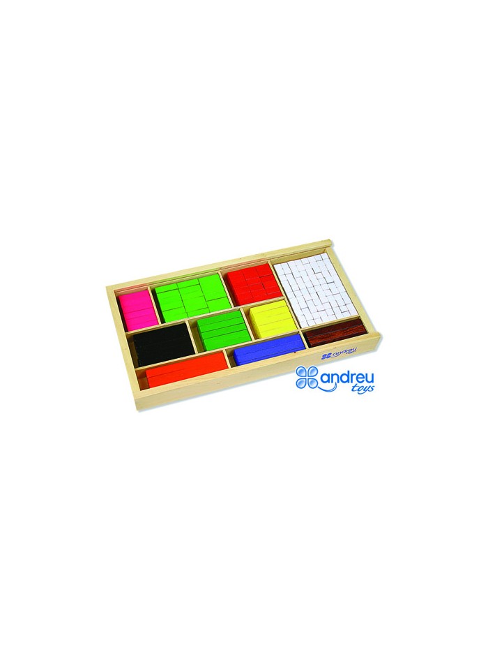 Juego andreutoys barras de fracciones 308 piezas 32,5x17,5x4 cm Juego andreutoys barras de fracciones 308 piezas 32,5x17,5x4 cm