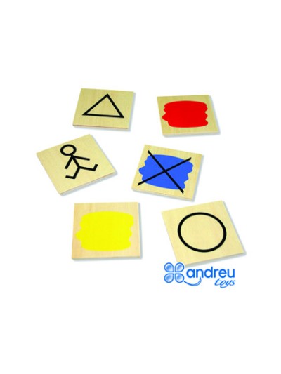 Juego andreutoys bloques logicos atributos 20 piezas 27x10x5 cm