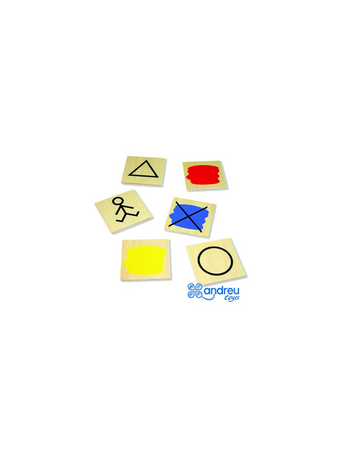 Juego andreutoys bloques logicos atributos 20 piezas 27x10x5 cm Juego andreutoys bloques logicos atributos 20 piezas 27x10x5 cm