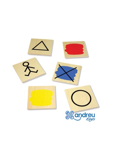Juego andreutoys bloques logicos atributos 20 piezas 27x10x5 cm
