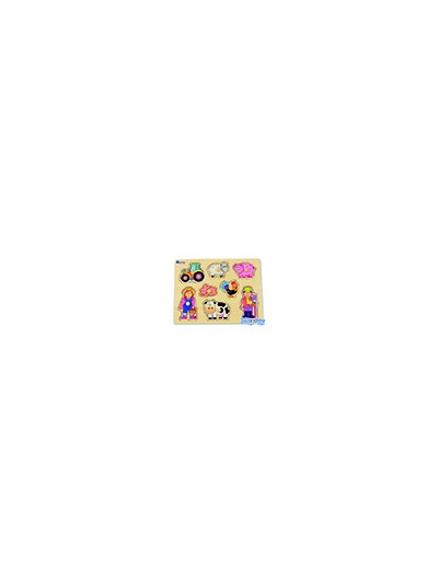 Puzle andreutoys madera granja 8 piezas